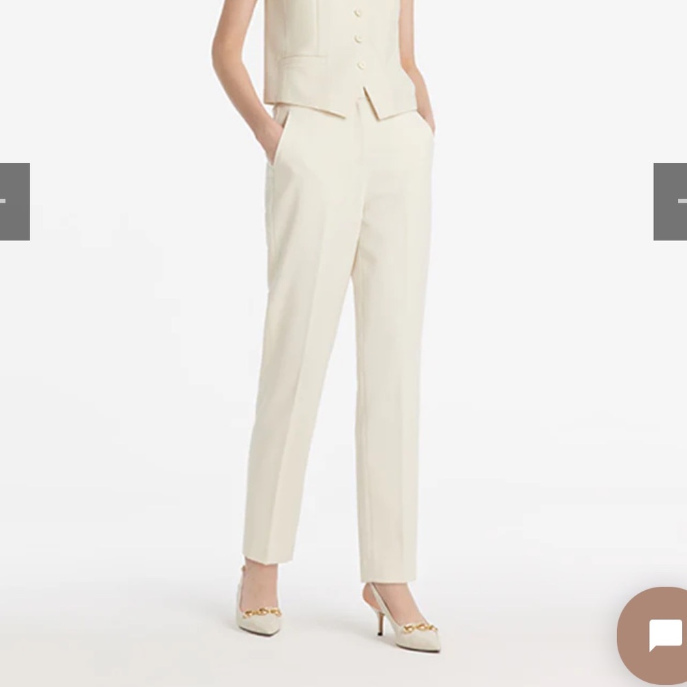 Beige trousers